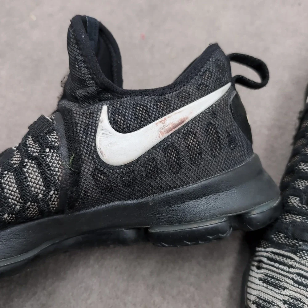 Nike Zoom KD 9 Oreo Black White Mens Size 10.5 Shoes 843392-010 Sneakers